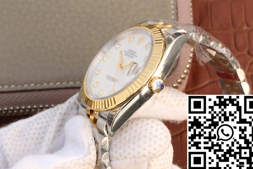 Yellow Gold Datejust White EW Factory Rolex Dial M126333-0018 0122